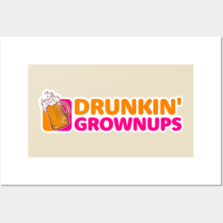 Logo Drunkin' Grownups Originale Posters and Art